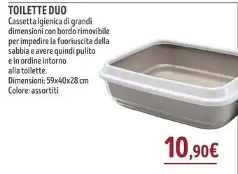 Il Gigante Toilette Duo Cassetta Igienica Di Grandi Dimensioni Con Bordo Rimovibile offerta