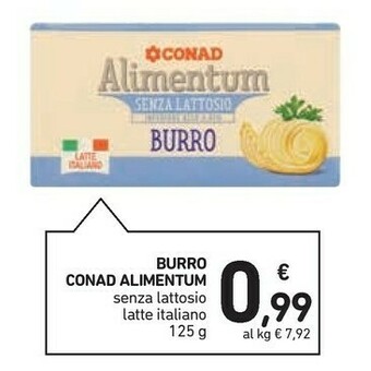 Conad Conad - Burro Alimentum Conad 125 G(ml) offerta