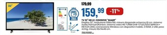 Eurospin Sharp TV 32'' HD LC-32HI5012E offerta