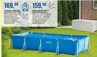 Eurospin Intex Piscina Rettangolare Con Pompa Filtro offerta