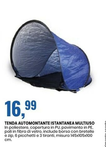 Tenda Auttomontante Istantanea Multiuso