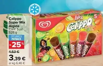 Carrefour Market Calippo super mix algida offerta