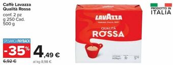 Carrefour Market Caffé lavazza qualitá rossa offerta