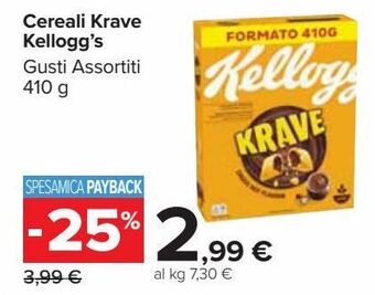 Cereali krave kellogg's