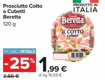 Carrefour Market Prosciutto cotto a cubetti beretta offerta