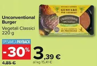Carrefour Market Unconventional burger vegetali classici offerta