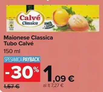 Carrefour Market Maionese classica tubo calvé offerta