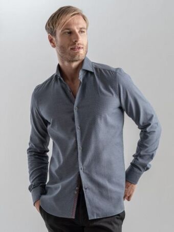 Invidia Camicia uomo micro armatura oxford bicolor offerta