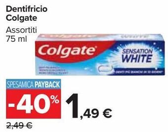 Carrefour Market Dentifricio colgate offerta