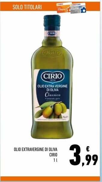 Conad Olio extra vergine di oliva cirio offerta
