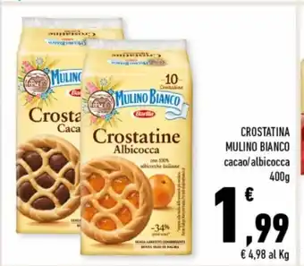 Conad Mulino Bianco Crostatina cacao/albicocca 400g offerta