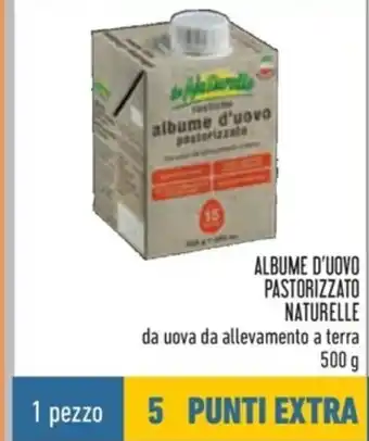 Spazio Conad Albume D'uoyo Pastorizzatio Naturelle da allevamento a terra 500g offerta