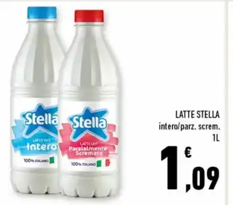 Conad Stella Latte intero/parz. screm. 1 L offerta