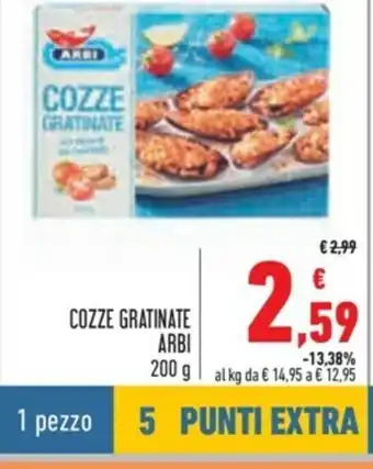 Spazio Conad Cozze Gratinate Arbi 200g offerta
