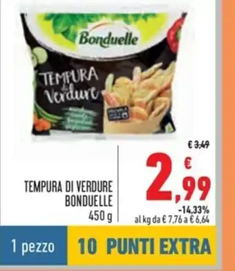 Spazio Conad Tempura Di Verdure Bonduelle 450g offerta