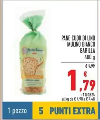 Spazio Conad Pane Cuor Di Lino Mulino Blanco Barilla 400g offerta