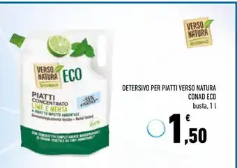 Conad City Detersivo per piatti verso natura conad eco busta 1 l offerta