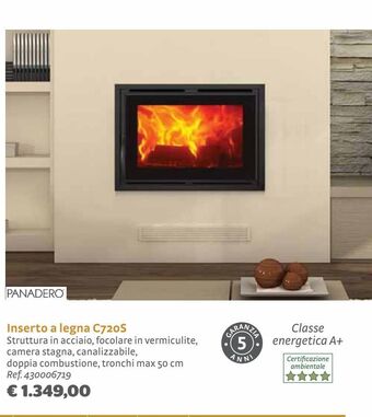 Bricocenter Inserto a legna c720s offerta
