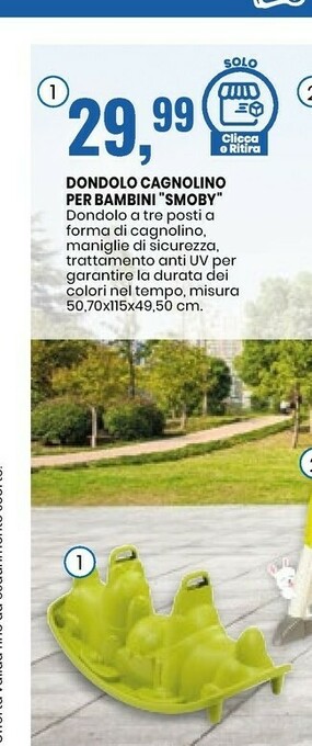 Eurospin Smoby Dondolo Cagnolino Per Bambini offerta