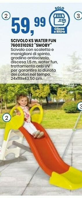 Smoby Scivolo Ks Water Fun