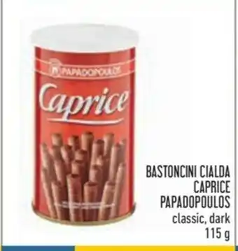 Spazio Conad Caprice Bastoncini Cialda Papadopoulos 115g offerta
