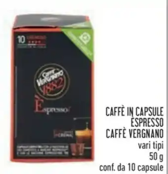 Caffé In Capsule Espresso Caffè Vergnano 50g