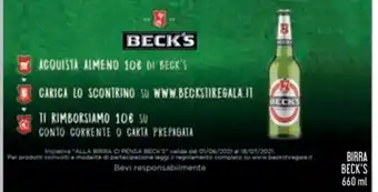 Spazio Conad Birra Beck's 660ml offerta