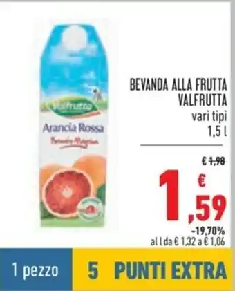 Spazio Conad Bevanda Alla Frutta Valfrutta 1,5L offerta
