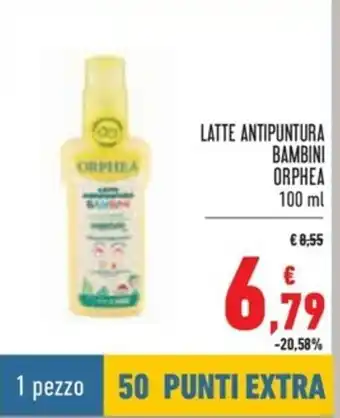 Spazio Conad Orphea Latte Antipuntra Bambini 100ml offerta