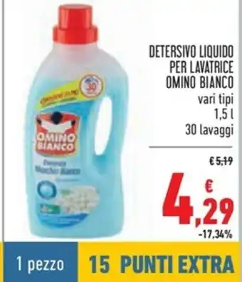 Spazio Conad Omino Bianco Detersivo Per Lavatrice 1,5L offerta
