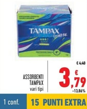 Spazio Conad Tampax Assorbenti offerta