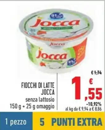 Spazio Conad Jocca Fiocchi Di Latte 150g + 25g offerta