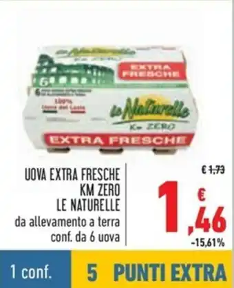 Spazio Conad Uova Extra Fresche KM Zero Le Naturelle offerta