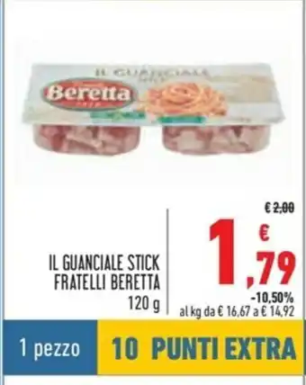 Spazio Conad Il Guanciale Stick Fratelli Beretta 120g offerta