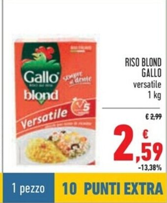 Spazio Conad Gallo Riso Blond 1kg offerta