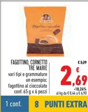 Fagottino,Cornetto Tre Marie
