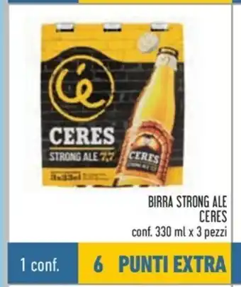 Spazio Conad Birra Strong Ale Ceres conf. 330ml x 3 pezzi offerta
