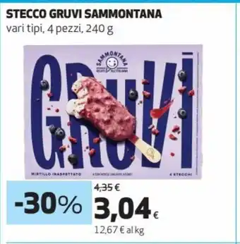 Coop Sammontana Stecco Gruvi vari tipi, 4 pezzi, 240 g offerta