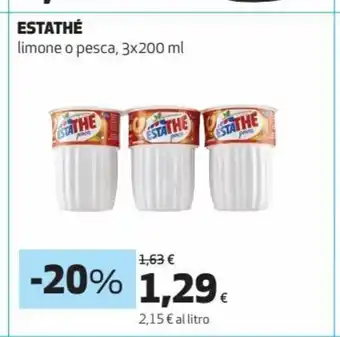 Coop Estathè limone o pesca, 3 x 200 ml offerta