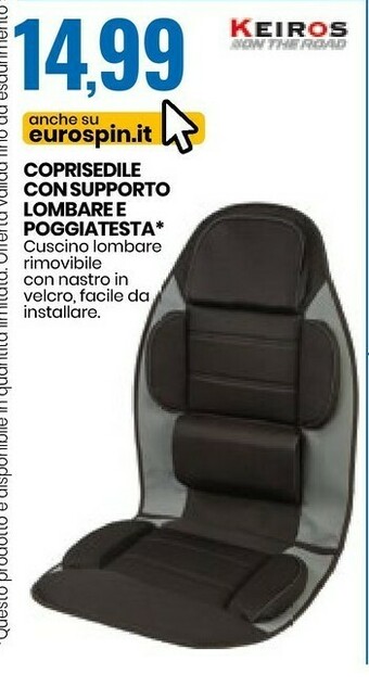 Eurospin Coprisedili auto offerta