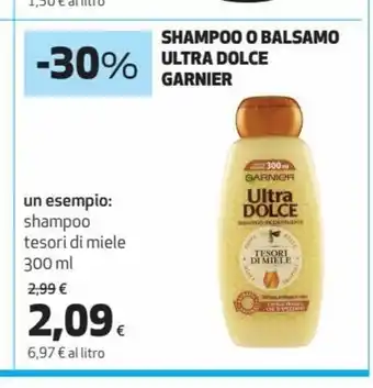 Coop Garnier Shampoo O Balsamo Ultra Dolce 300ml offerta