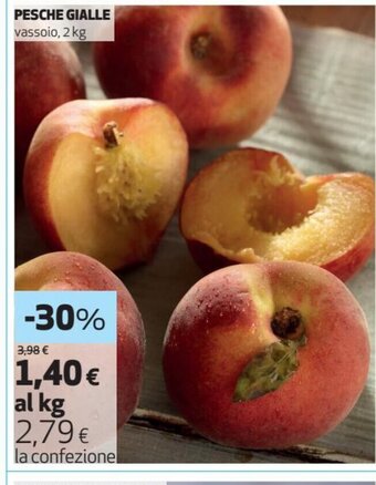 Coop Pesche Gialle vassoio, 2 kg offerta