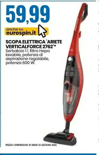 Eurospin Ariete Scopa elettrica offerta
