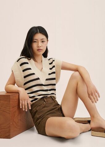 Mango Short denim sfilacciati offerta