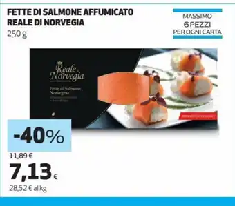 Coop Fette Salmone Affumicato Reale Di Norvegia 250g offerta