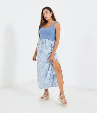 Vestito midi con spacco