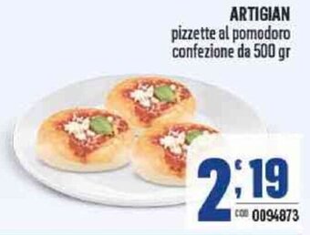 Artigian pizzette al pomodoro confezione da 500 gr