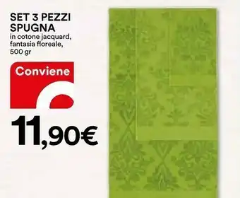 Ipercoop Set 3 Pezzi Spugna offerta