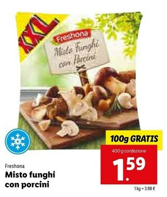 Lidl Freshona Misto Funghi Con Porcini offerta