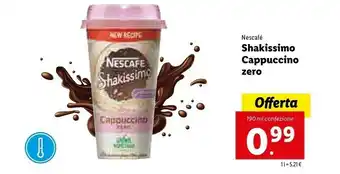 Lidl Nescafé Nescafè - Shakissimo Latte Cappuccino 190 G(ml) offerta